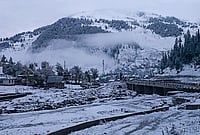 | Photo: PTI  : A view of a snow-covered area after heavy snowfall, at Machil Sector in Kupwara, Jammu and Kashmir.