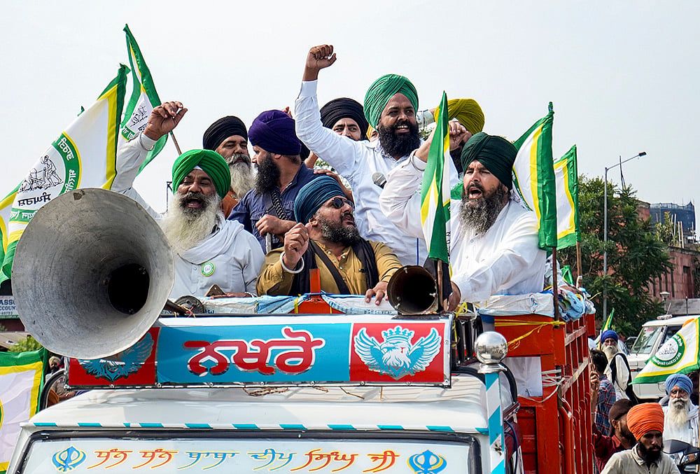 Farmers protest in Amritsar