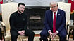 AP Photo/ Mystyslav Chernov : President Donald Trump, right, meets with Ukrainian President Volodymyr Zelenskyy in the Oval Office at the White House