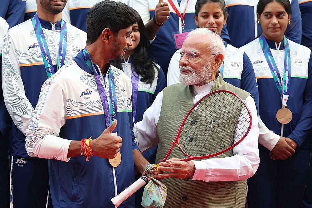 PM Narendra Modi meets Asian Games 2026 participants