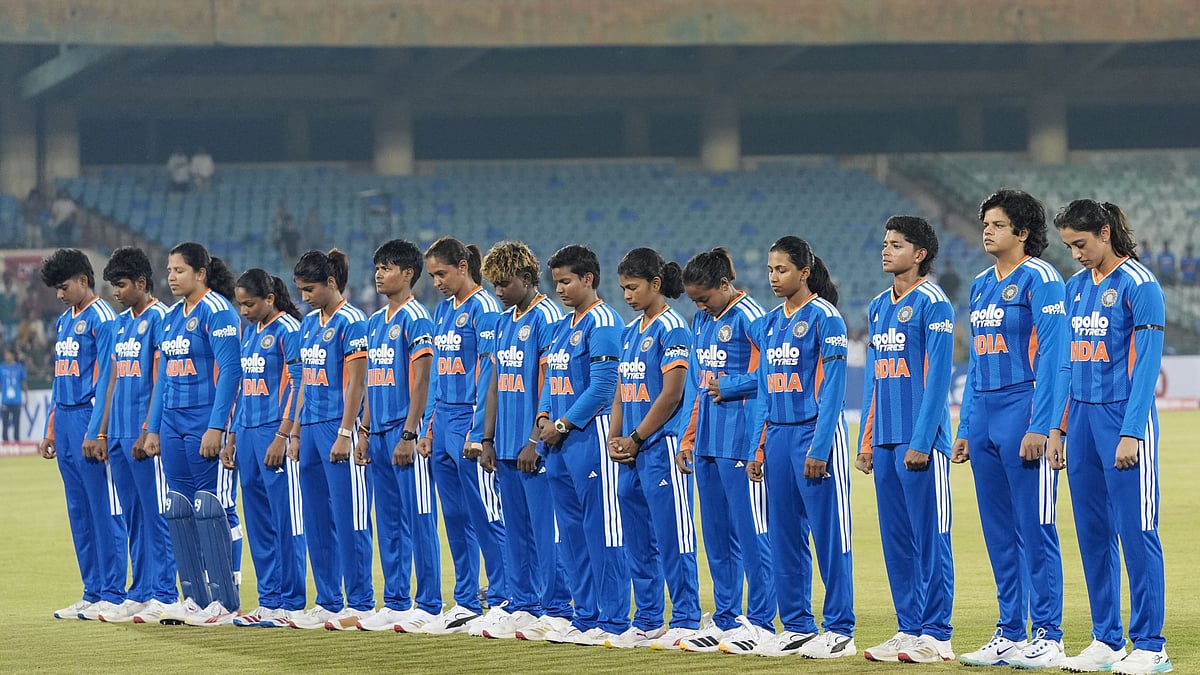 X/@BCCIWomen : India and Zimbabwe players wore black armbands during the first T20I in Raipur on Friday.