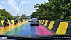 Kolkata’s Rainbow Flyovers Face Questions Over Paint, Friction And Road Safety Fb | TMC MLA Kunal Ghosh : Screengrab from viral video (AI Enhnaced)