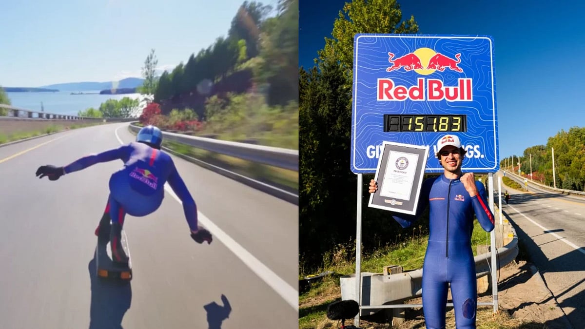 Diego Poncelet reached 151.83 km/h to claim the Guinness World Records  - | Photo: X/Redbull
