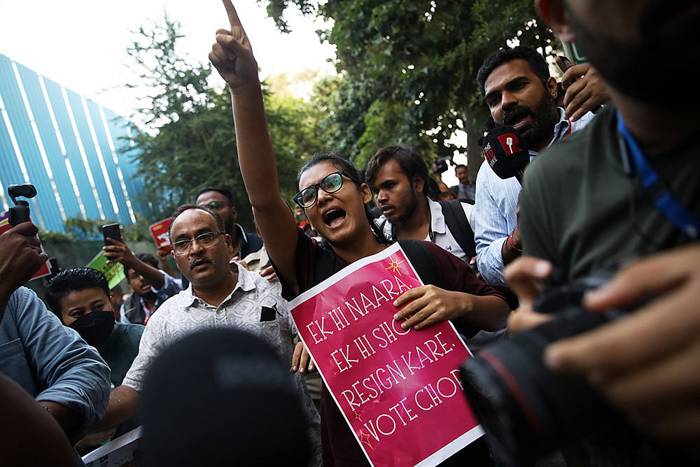 Protest Against CEC In Delhi