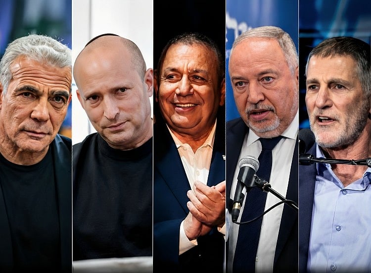 Five Israeli opposition leaders have signed a pact to challenge Benjamin Netanyahu in the October 27 election. - X