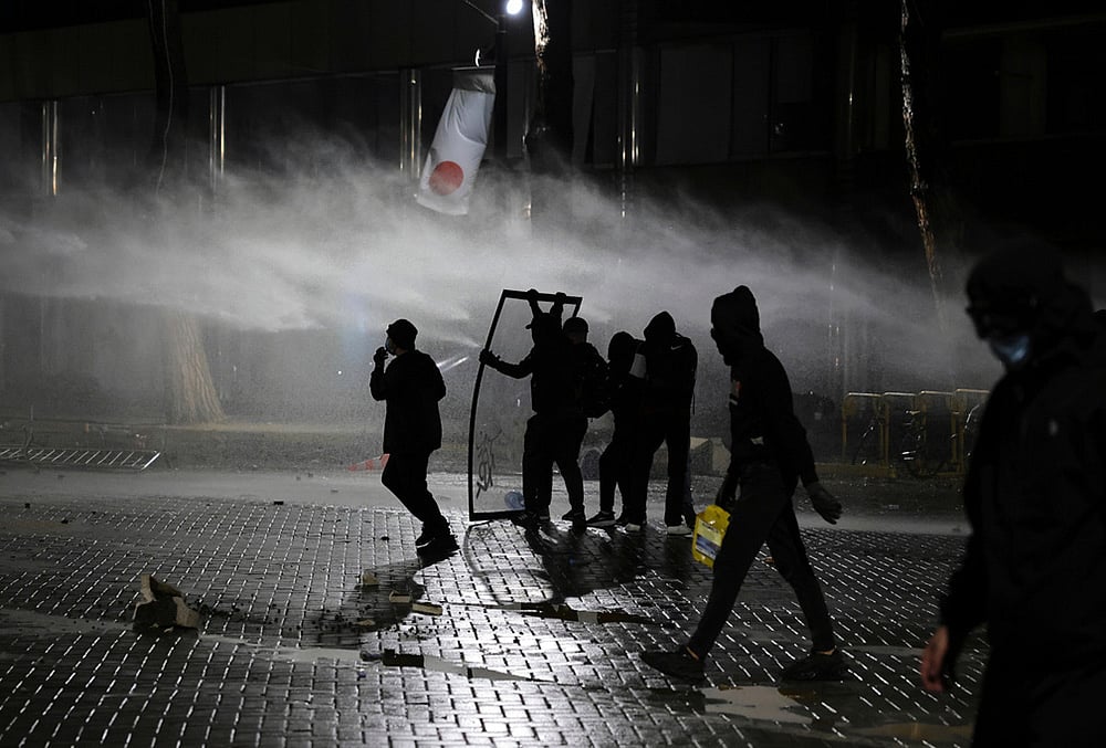 Albania student protests photography