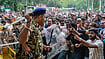 SC Panel Opens Portal For CJP Protest Complaints, Prioritises Pellet Gun Use & Harassment Cases File Photo | Money Sharma : Security personnel and Cockroach Janata Party (CJP) supporters in New Delhi, July 20, 2026.