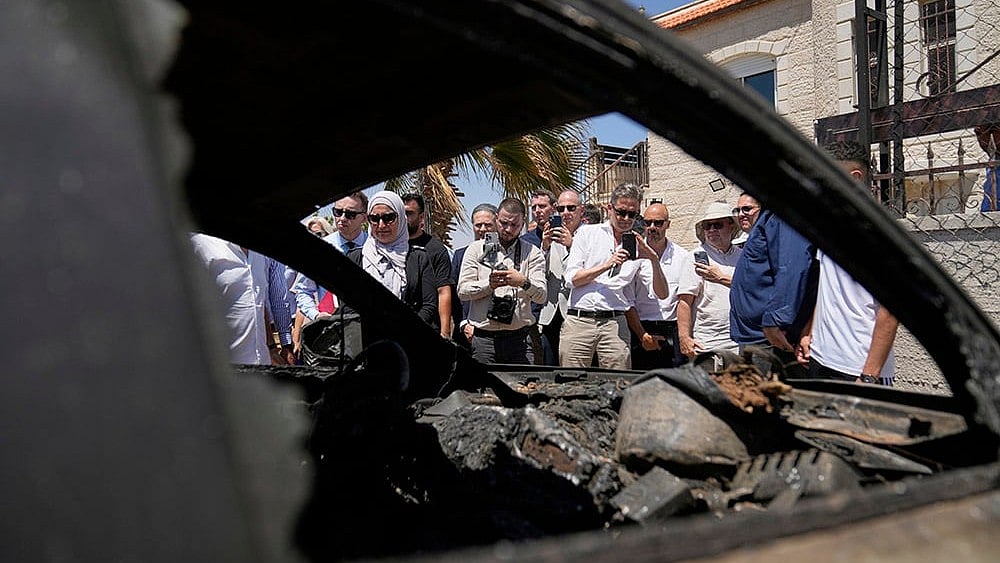 Representative Image - West Bank Violence Escalates: Settlers Attack Diplomats A Day After Journalist Assault - | Photo: AP/Nasser Nasser