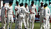 SA Vs AUS Live Score, 2nd Test Day 1: Rain Stops, But Start Time Remains Uncertain | Photo: AP/Themba Hadebe : Australia's celebrate after winning the first cricket test match against South Africa, in Durban, South Africa, Tuesday, Oct. 13, 2026.