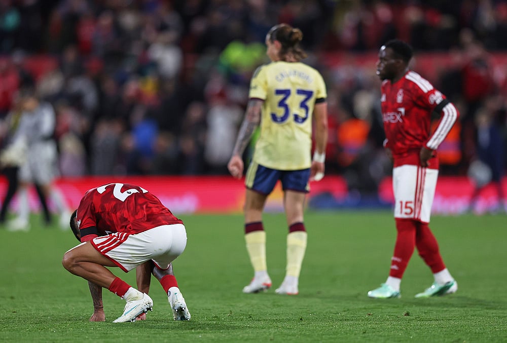 Nottingham Forest vs Arsenal Premier League soccer highlights-Daniel Munoz