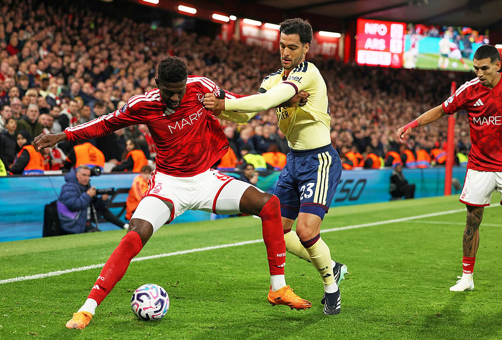 Nottingham Forest vs Arsenal Premier League soccer highlights-Ibrahim Sangare