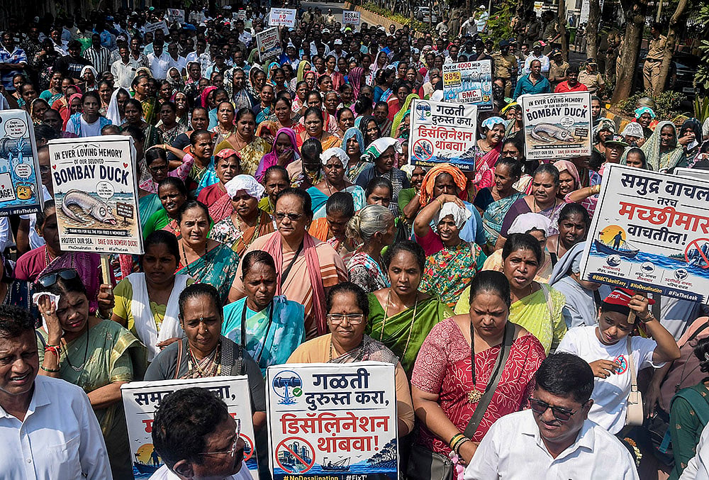 Fishermen protest in Mumbai