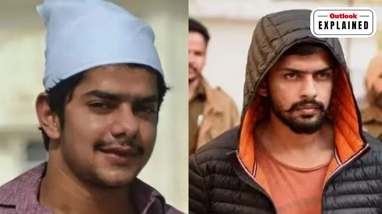 Lawrence Bishnoi (R) and his brother Anmol Bishnoi (L) - PTI