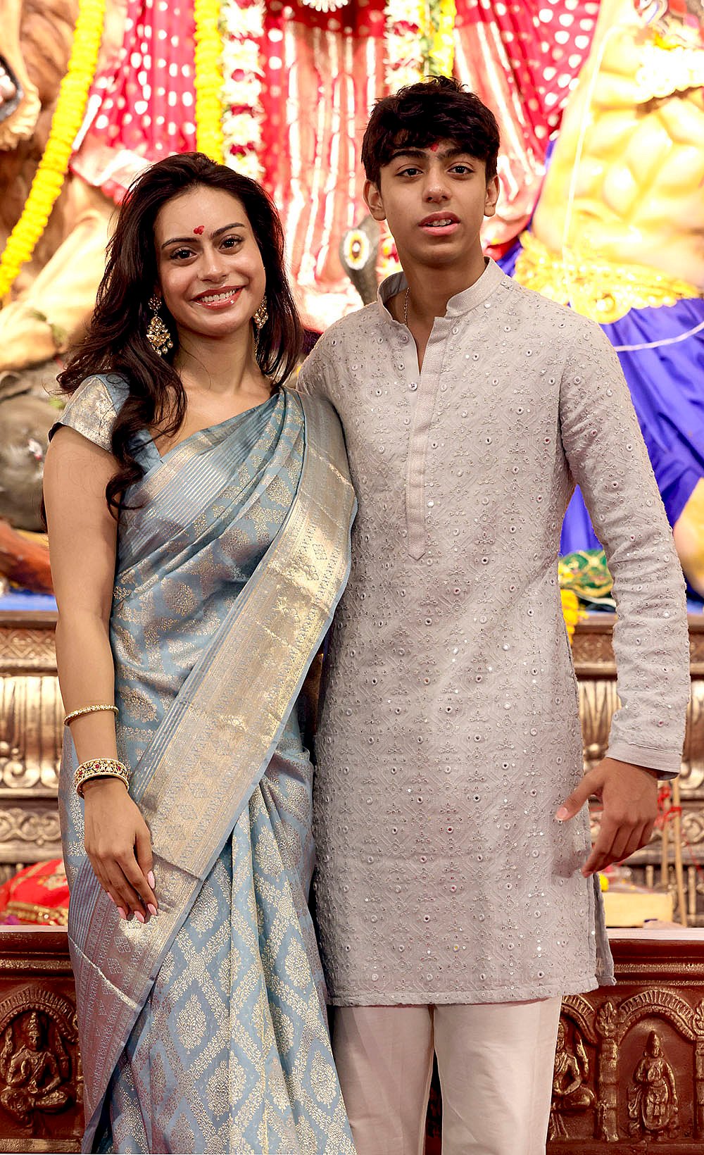 actor Kajols son Yug Devgan and daughter Nysa Devgan 