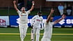 South Africa Vs Australia, Day 2: Scott Boland Runs Riot As Proteas Crumble To 97/5 Against Aussies (AP Photo/Themba Hadebe) : Australia's Scott Boland, left, celebrates the wicket of South Africa's Ryan Rickelton on day two of the second cricket test match between South Africa and Australia, in Gqeberha, South Africa, Monday, Oct. 19, 2026