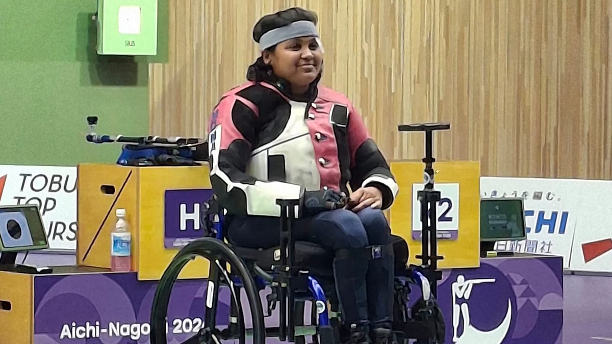 Mona Agarwal wins India's first gold medal at the Asian Para Games 2026 - | Photo: SAI Media