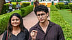 | Photo: PTI : Cockroach Janta Party (CJP) national spokesperson Saurabh Das, right, along with party leader Ratna Singh during a press conference outside the Supreme Court, in New Delhi.