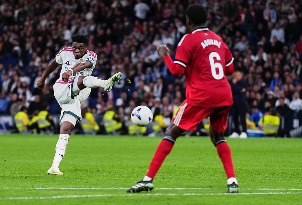 Real Madrid vs Sevilla La Liga 2026 soccer highlights-Aurelien Tchouameni