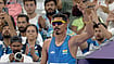 | Photo: PTI : 2024 Paris Paralympics: Para athlete Nishad Kumar competes in the men's high jump T47 event 