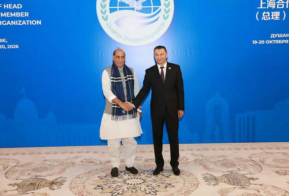 Rajnath Singh in Tajikistan
