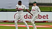 South Africa Vs Australia Live Score, 2nd Test Day 3: Rabada Strikes In 1st Over, Nic Maddinson Falls For Duck | AUS 3/1 (AP Photo/Themba Hadebe) : South Africa's Kagiso Rabada, left, celebrates his wicket of Australia's Nic Maddinson on day three of the second cricket test match between South Africa and Australia, in Gqeberha, South Africa, Tuesday, Oct. 20, 2026
