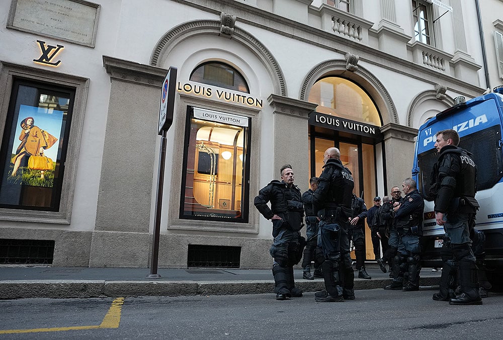 Milan protests