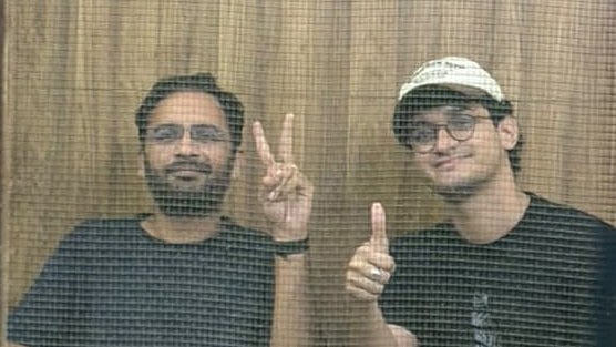 CJP Co-Conveners Ashutosh Ranka and Saurav Das (L- R) - | Photo: @abhijeet_dipke/X via PTI