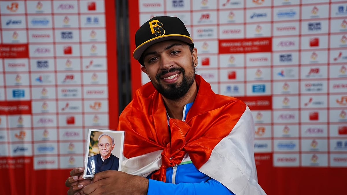 Pranav Soorma won gold with an Asian record of 11.66m, while Ram Ratan Singh took silver in the men's discus throw. - PCI