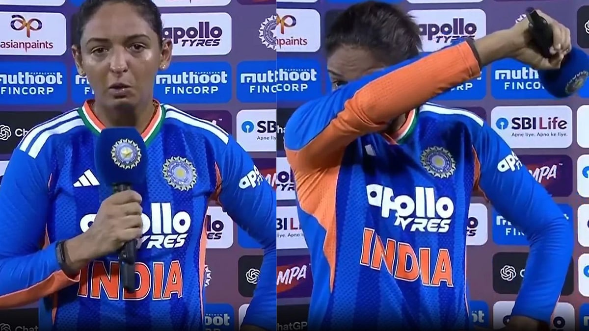 Former India captain fights back tears during a post-match interaction on Tuesday. - | Photo: JioHotstar (Screengrab)