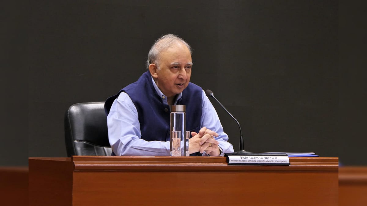 Former Indian intelligence official and Pakistan expert Tilak Devasher  - X@ndc_mod