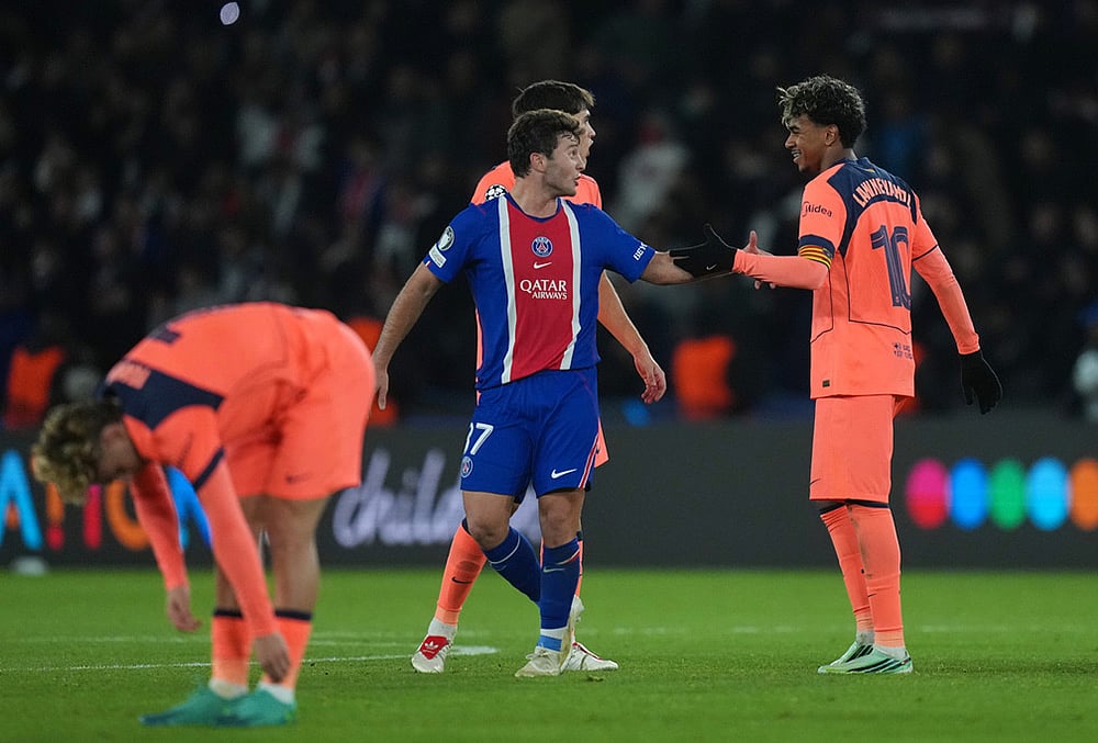 PSG vs FC Barcelona UEFA Champions League highlights-Lamine Yamal