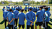 | Photo: X/BCCI : India during their first training session at the Hagley Oval, Christchurch
