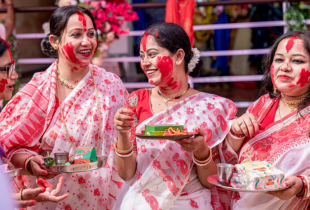 Sindoor Khela in Jodhpur