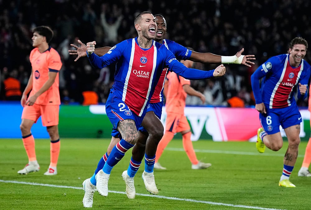 PSG vs FC Barcelona UEFA Champions League highlights-Lucas Hernandez
