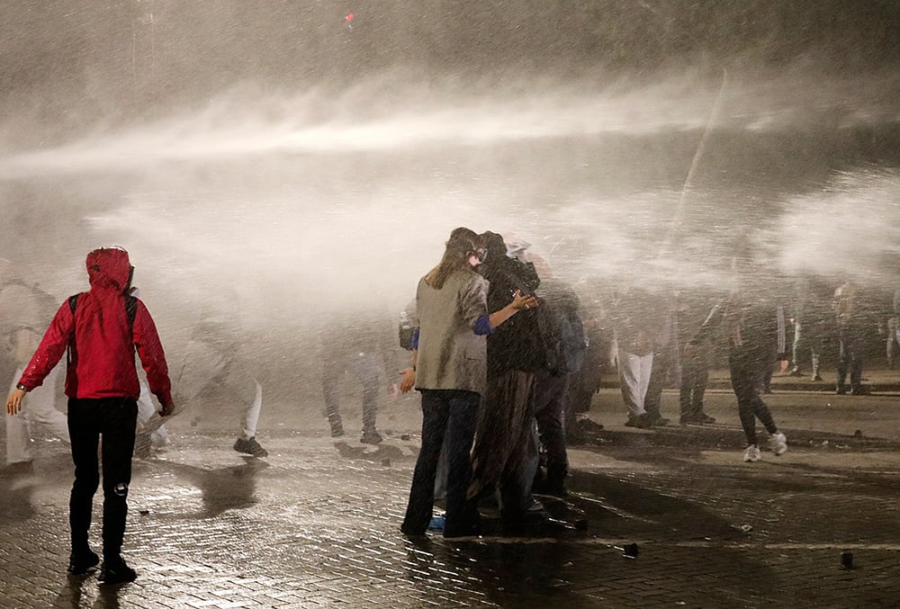 Violent protests in Tirana