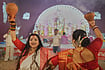 In Photos: Dhunuchi Dance Brings Devotion and Rhythm to Durga Puja 2026 | Photo: AP/Rajesh Kumar Singh : Hindu devotees performs a traditional Dhunuchi dance inside a temporary worship venue of goddess Durga during Durga Puja celebrations on the last day of Durga Puja festival in Prayagraj, in the northern Indian state of Uttar Pradesh, Tuesday, Oct. 20, 2026.