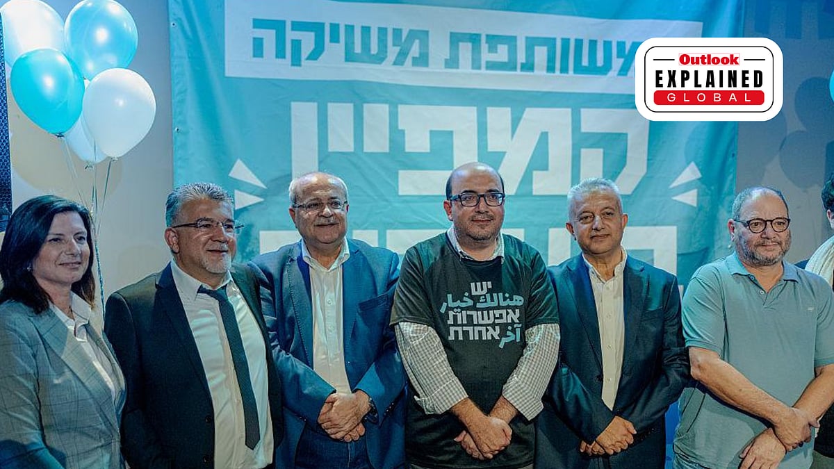 Leaders of Israel’s Arab-led Joint List launch their Hebrew-language election campaign in Tel Aviv on October 5, 2026, ahead of the October 27 Knesset election. -  | Ammar Awad/Reuters