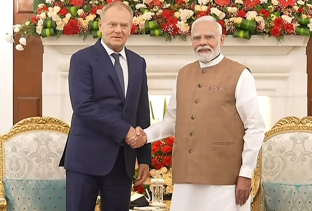 PM Modi, PM Tusk meeting