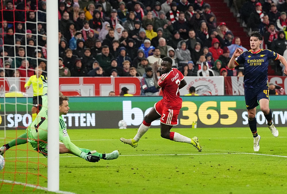 Bayern Munich vs Arsenal UEFA Champions League highlights-Declan Rice 