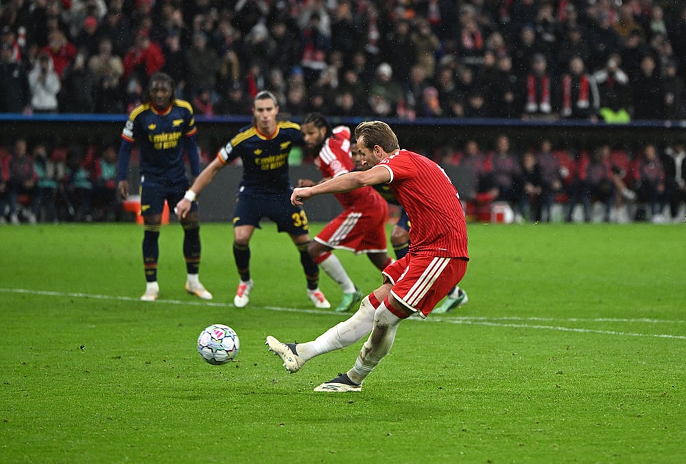Bayern Munich vs Arsenal UEFA Champions League highlights-Harry Kane