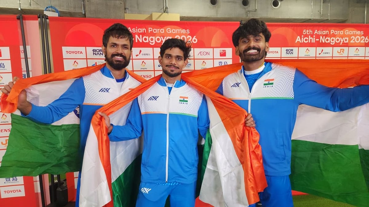 Podium Sweep In Men's High Jump T63  - | Photo: PCI