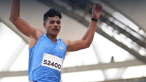 Solairaj Dharmaraj  won gold medal in Men’s Long Jump T44/T62/T64 with a leap of 7.15m. - Media_SAI/X