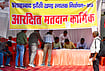 | Photo: PTI  : Polling officials collect the election materials on the eve of voting in the legislative council elections across teachers and graduate constituencies, in Prayagraj.