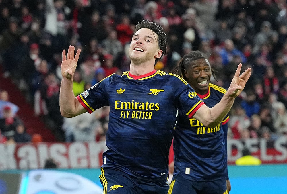 Bayern Munich vs Arsenal UEFA Champions League highlights-Arsenals Declan Rice