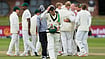 WTC 2025-27 Standings: India's Qualification Hopes, Remaining Tests And Points Percentage Explained Photo: AP/Themba Hadebe : Australia's Alex Carey, center, walks off the field as South African players celebrate winning the second cricket test match between South Africa and Australia on day five, in Gqeberha, South Africa, Thursday, Oct. 22, 2026.