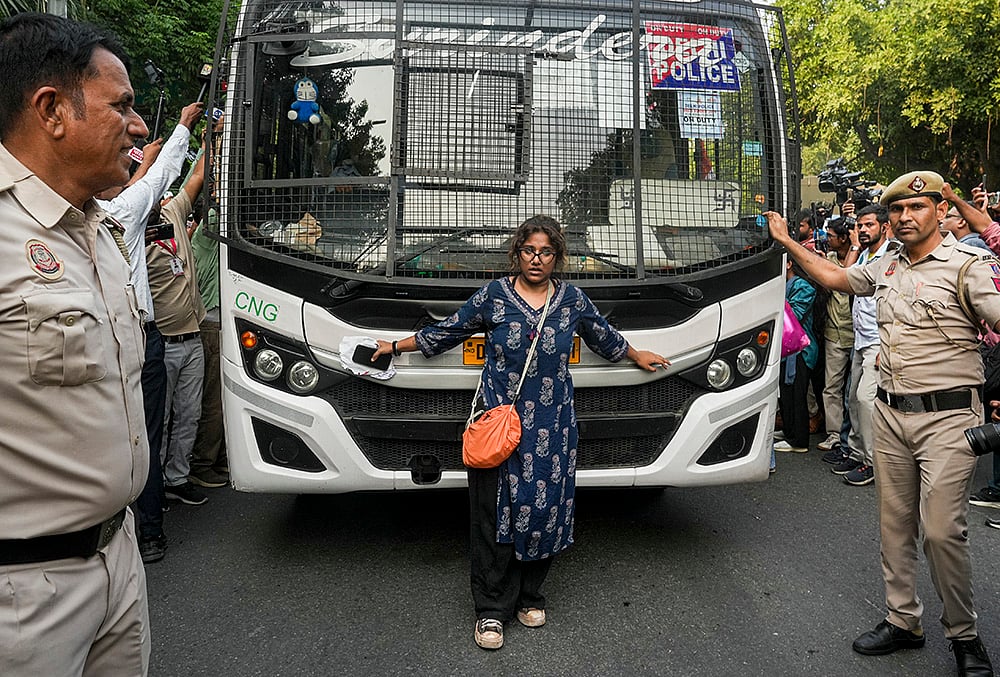 Election Commission of India Delhi protest
