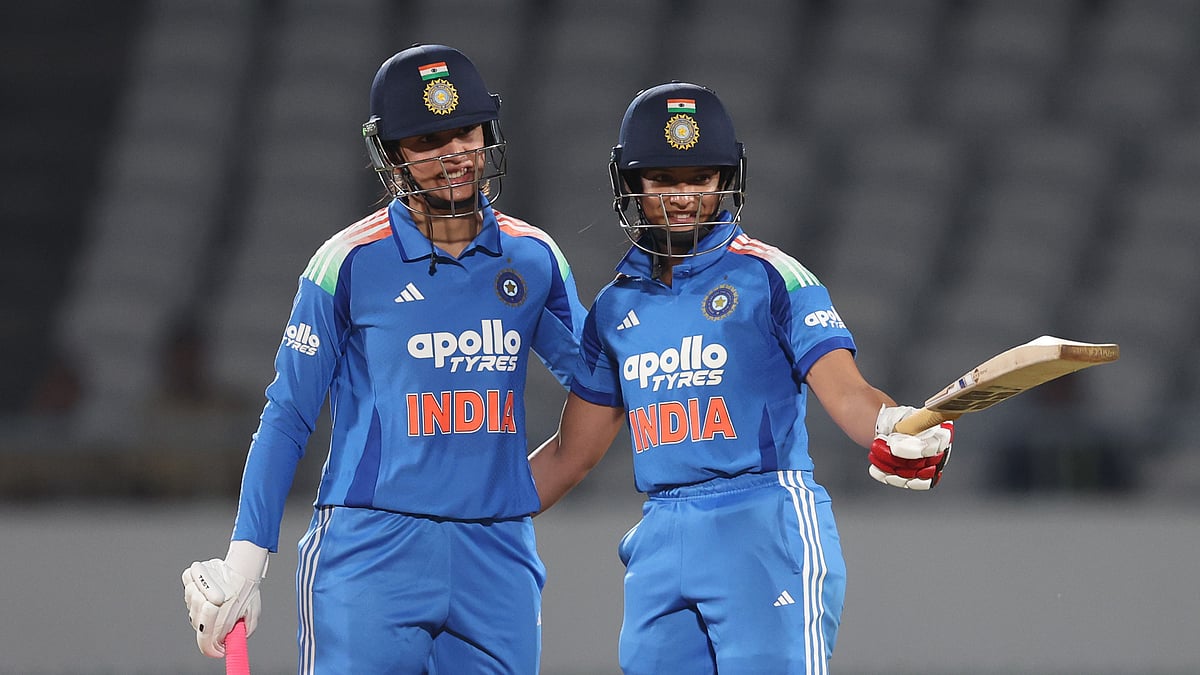 India defeated Zimbabwe as they easily overhauled the 198-run target in 27.1 overs to win by nine wickets. - bcciwomen/X