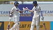 | Photo: AP/Eranga Jayawardena : India's Yashasvi Jaiswal, left, and KL Rahul celebrate after scoring runs during the day one of the first cricket test match between Sri Lanka and India in Galle, Sri Lanka, Saturday, Aug. 15, 2026. 
