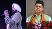 Left pic - Daler Mehndi Instagram, Right pic- PTI : Uttarakhand CM Pushkar Singh Dhami urges closure in Daler Mehndi controversy