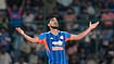 Arshdeep Singh Creates History, Shatters Bhuvneshwar Kumar’s T20I Record For India - Check Stats | Photo: PTI/Money Sharma : India's Arshdeep Singh celebrates after the wicket of Afghanistan's Mohammad Nabi during the first T20I cricket match between India and Afghanistan, in New Delhi, Sunday, Sept. 13, 2026.